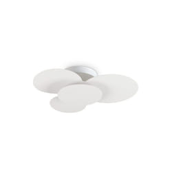 Ideal Lux - Plafoniera Moderna Cloud Metallo Bianco Led 33W 3000K Luce Calda