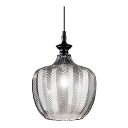 Ideal Lux - Sospensione Vintage-Decò Lord Metallo Fumè 1 Luce E27