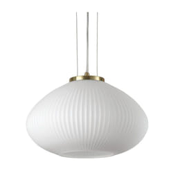 Ideal Lux - Sospensione Moderna Plisse' Metallo Ottone 1 Luce E27 D35Cm