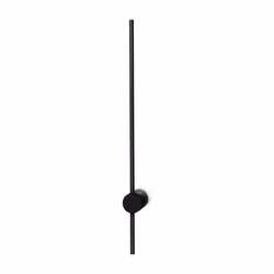 Collezione ESSENCE LESS IS MORE Applique moderna realizzata con base e corpo luce in alluminio verniciato a polveri nero. Dif ...