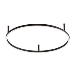 Ideal Lux - Plafoniera Moderna Oracle Alluminio-Materie Plastiche Nero Led 38W 3000K