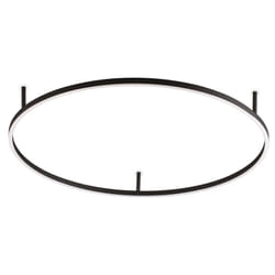 Plafoniera Moderna Oracle Alluminio-Materie Plastiche Nero Led 55W 3000K