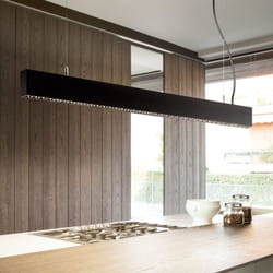 Ideal Lux - Supporto Lineare Steel Alluminio Nero 2 Luci 36W 3000K Luce Calda