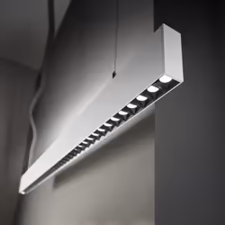 Collezione STEEL STEEL COLLECTION Supporto lineare montato a soffitto per interni con multiple sorgenti LED integrate ed emis ...