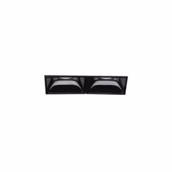 Collezione LIKA MODULI GEOMETRICI Famiglia di moduli a incasso LED rettangolari in alluminio pressofuso verniciato nero o bia ...
