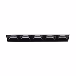 Collezione LIKA MODULI GEOMETRICI Famiglia di moduli a incasso LED rettangolari in alluminio pressofuso verniciato nero o bia ...