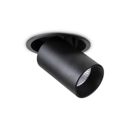 Faretto Tubolare Moderno Nova Alluminio Nero Led 12W 4000K Luce Naturale