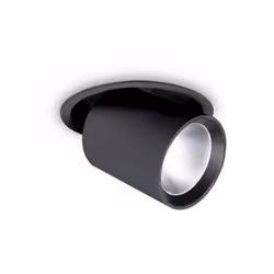 Collezione NOVA FARETTI LINEARI ORIENTABILI Faretto tubolare h.13,8 cm diam. 15 cm con base e montatura in alluminio con fini ...