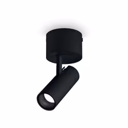 Collezione PLAY IDEALE PER CHI RICERCA UN'ILLUMINAZIONE PROFESSIONALE Plafoniera con faretto diam.7 cm h.14 cm luce LED 7 W c ...