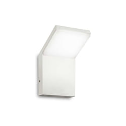 Applique Moderna Style Alluminio Bianco Led 9W 3000K Luce Calda
