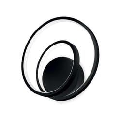 Ideal Lux - Applique Moderna On-Off Oz Metallo Nero Led 28W 3000K Luce Calda