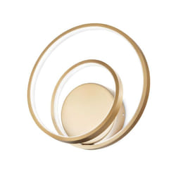 Ideal Lux - Applique Moderna On-Off Oz Metallo Ottone Led 28W 3000K Luce Calda