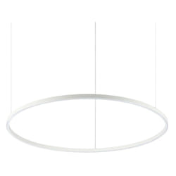 Sospensione Moderna Oracle Alluminio-Plastiche Bianco Led 55W 4000K D90Cm