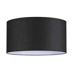 Paralume Cilindro Set Tessuto Nero D70