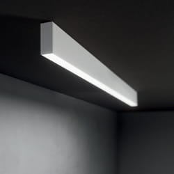 Ideal Lux - Lampada Lineare Steel Alluminio Bianco 2 Luci Led 36W 4000K Luce Naturale