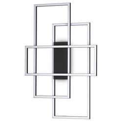 Ideal Lux - Plafoniera Moderna Frame Metallo Nero Led 31W 3000K Luce Calda