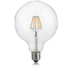 10 Lampadine Led Globo D125 E27 8 Watt 3000 K 860 Lm Cri 90 Trasparente