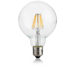 10 Lampadine Led Globo D95 E27 8 Watt 3000 k 860 Lm Cri 90 Trasparente
