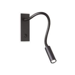 Ideal Lux - Applique Moderna Io Metallo Nero Led 3W 3000K Luce Calda