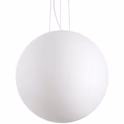 Collezione CARTA SFERA EFFETTO CARTA Sospensione moderna a 1 luce con montatura in metallo verniciato bianco. Il diffusore a  ...