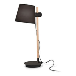 Ideal Lux - Lampade Da Scrivania-Ufficio Industrial-Minimal Axel Legno Nero 1 Luce E27