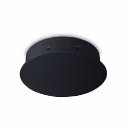 Collezione ROSONE ACCESSORI IDEAL LUX Rosone magnetico tondo in metallo nero con8 fori laterali perdecentramenti..