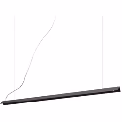 Collezione V-LINE UNA LINEA DI LUCE MODERNA Sospensione lineare moderna con corpo luce in allumino verniciato a polveri nero ...