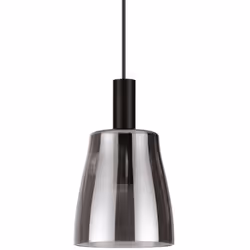 Collezione COCO-3 SCEGLI IL TUO LOOK Sospensione moderna con montatura in metallo verniciato a polveri con finitura nera. Dif ...