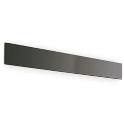 Applique Moderna Zig Zag Metallo Nero Led 30W 3000K Luce Calda