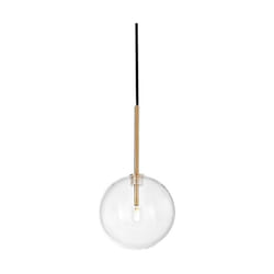 Sospensione Contemporanea Equinoxe Metallo Ottone 1 Luce 2W 3000K D15Cm