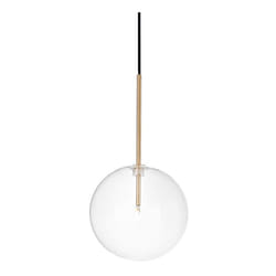 Sospensione Contemporanea Equinoxe Metallo Ottone 1 Luce 2W 3000K D20Cm