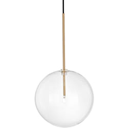 Sospensione Contemporanea Equinoxe Metallo Ottone 1 Luce 2W 3000K D25Cm