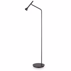Collezione DIESIS ELEGANTI E MINIMAL Lampada da terra moderna con montatura in metallo verniciato a polveri nero, con diffuso ...