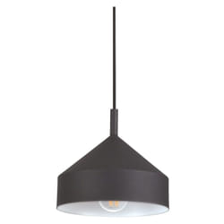 Ideal Lux - Sospensione Industrial-Minimal Yurta Metallo Nero 1 Luce E27 D21