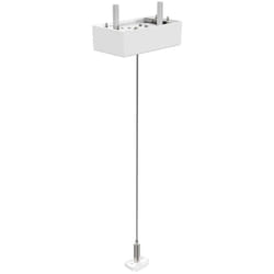 Kit Cavo Singolo 2Mt E Rosone Ego Alluminio Color Bianco