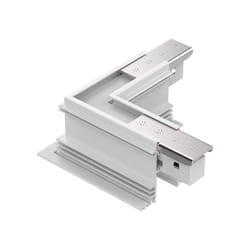 Connettore Incasso Orizzontale Elettrificato On-Off Ego Alluminio Bianco