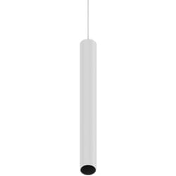 Ideal Lux - Pendente Tubolare On-Off Ego Alluminio Bianco Led 12W 3000K Luce Calda