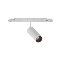 Ideal Lux - Faretto Binario Singolo On-Off Ego Alluminio Bianco 1 Luce 12W 3000K Luce Calda