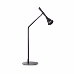 Collezione DIESIS ELEGANTI E MINIMAL Lampada da tavolo moderna LED con montatura in metallo verniciato a polveri nero opaco..