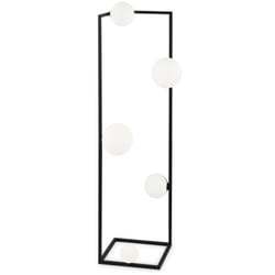 Ideal Lux - Piantana Industrial-Minimal Angolo Metallo Nero 5 Luci G9 3W 3000K Luce Calda