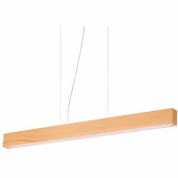 Collezione CRAFT LEGNO NATURALE PER I TUOI INTERNI Sospensione luce led con rosone in metallo verniciato nero opaco..