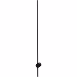 Collezione ESSENCE LESS IS MORE Applique moderna realizzata con base e corpo luce in alluminio verniciato a polveri nero. Dif ...