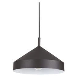 Ideal Lux - Sospensione Industrial-Minimal Yurta Metallo Nero 1 Luce E27 D30