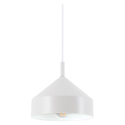 Ideal Lux - Sospensione Industrial-Minimal Yurta Metallo Bianco 1 Luce E27 D21
