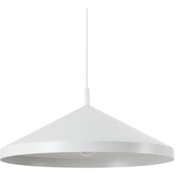 Ideal Lux - Sospensione Industrial-Minimal Yurta Metallo Bianco 1 Luce E27 D50
