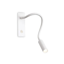 Ideal Lux - Applique Moderna Io Metallo Bianco Led 3W 3000K Luce Calda