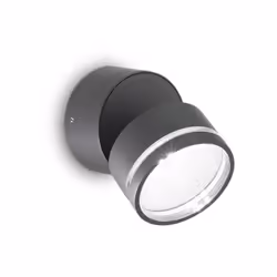 Collezione OMEGA PUNTA LA LUCE SULL'ESTERNO Applique moderno a forma rotonda con corpo luce in alluminio verniciato a polveri ...