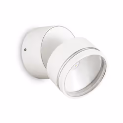 Collezione OMEGA PUNTA LA LUCE SULL'ESTERNO Applique moderno a forma rotonda con corpo luce in alluminio verniciato a polveri ...