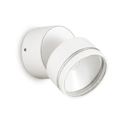 Ideal Lux - Applique Moderna Round Omega Metallo Bianco Led 7W 3000K Luce Calda