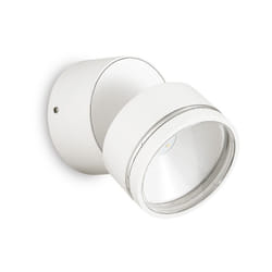 Applique Moderna Round Omega Metallo Bianco Led 7W 4000K Luce Naturale